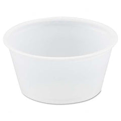 DART - Polystyrene Portion Cups, 2 oz, Translucent, 250/Bag, 10 Bags/Carton - Americas Industrial Supply