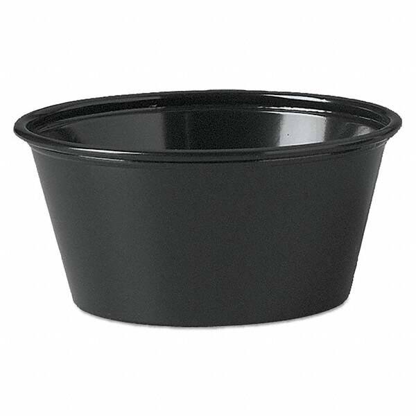 DART - Plastic Souffle Portion Cups, 3 1/4 oz, Black, 250/Bag, 2500/Carton - Americas Industrial Supply