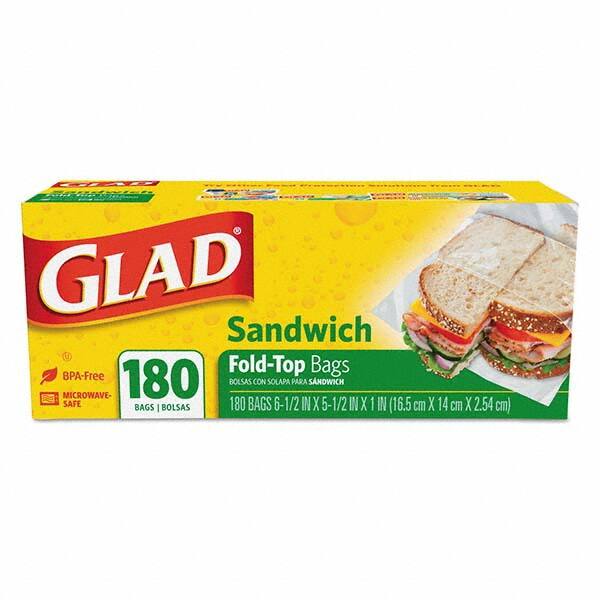 Glad - Reclosable Food & Sandwich Bags Volume Capacity: 1 Gal. Width (Inch): 6-1/2 - Americas Industrial Supply