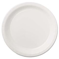 Hoffmaster - Coated Paper Dinnerware, Plate, 9", White, 50/Pack, 10 Packs/Carton - Americas Industrial Supply