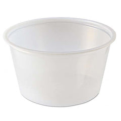 Fabri-Kal - Portion Cups, 4 oz, Clear, 125/Sleeve, 20 Sleeves/Carton - Americas Industrial Supply