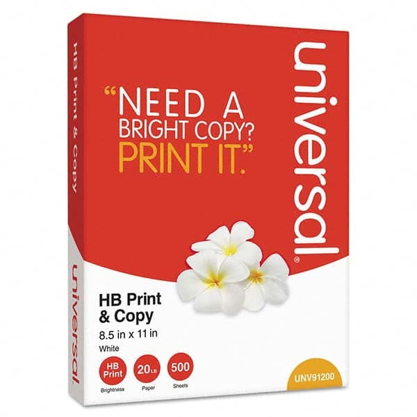 UNIVERSAL - Office Machine Supplies & Accessories Office Machine/Equipment Accessory Type: Copy Paper For Use With: Copiers; Fax Machines; Inkjet Printers; Laser Printers; Typewriters - Americas Industrial Supply