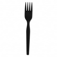 Dixie - SmartStock Plastic Cutlery Refill, Forks, 6", Black, 40/Pack, 24 Packs/CT - Americas Industrial Supply