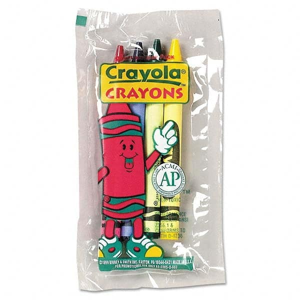 Crayola - Markers & Paintsticks Type: All Purpose Wax Crayon Color: Blue; Green; Red; Yellow - Americas Industrial Supply