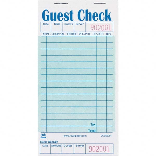 Royal Paper - Note Pads, Writing Pads & Notebooks Writing Pads & Notebook Type: Guest Book Size: 11 x 8-1/2 - Americas Industrial Supply