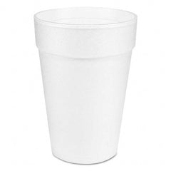 DART - Large Foam Drink Cup, 14 oz, Hot/Cold, White, 25/Bag, 40 Bags/Carton - Americas Industrial Supply