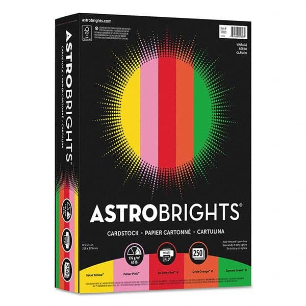 Astrobrights - Office Machine Supplies & Accessories Office Machine/Equipment Accessory Type: Card Stock For Use With: Copiers; Inkjet Printers; Laser Printers - Americas Industrial Supply