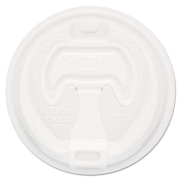 DART - Optima Reclosable Lid, 12-24 oz Foam Cups, White, 100/Bag - Americas Industrial Supply