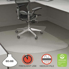 Deflect-o - Chair Mats Style: Straight Edge Shape: L-Shaped - Americas Industrial Supply