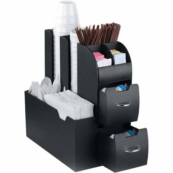 Mind Reader - Condiments & Dispensers Breakroom Accessory Type: Condiment Dispenser Breakroom Accessory Description: Coffee Condiment Caddy Organizer - Americas Industrial Supply