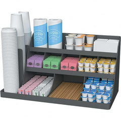 Mind Reader - Condiments & Dispensers Breakroom Accessory Type: Condiment Dispenser Breakroom Accessory Description: Extra Large Coffee Condiment and Accessory Organizer - Americas Industrial Supply