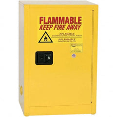 Eagle - Safety Cabinets Hazardous Chemical Type: Flammable and Combustible Liquids Color: Yellow - Americas Industrial Supply