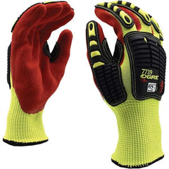 Cordova - Size S (7), ANSI Cut Lvl A5, ANSI Puncture Lvl 4, ANSI Abrasion Lvl 6, Nitrile Coated Cut & Puncture Resistant Gloves - Americas Industrial Supply