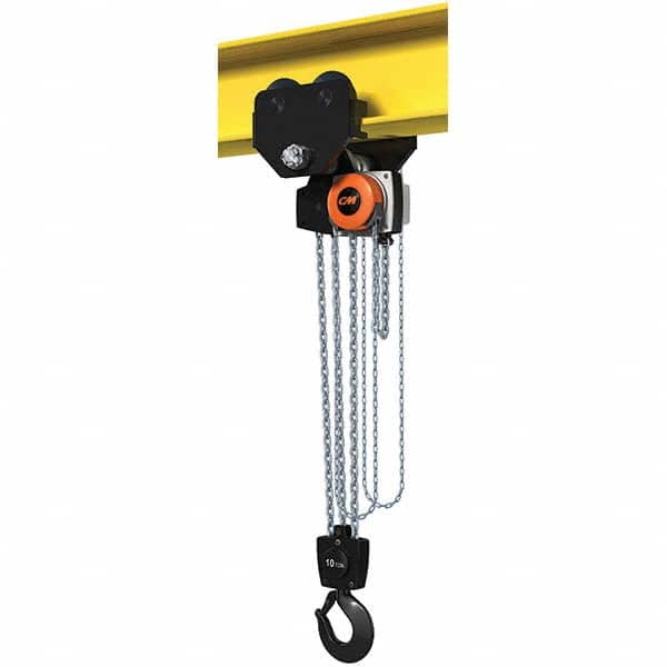 CM - 22,046 Lb Capacity, 10' Lift Height, Manual Chain Hoist - Americas Industrial Supply