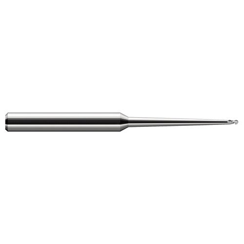 3/16″ Dia. × 1/4″ Shank × 9/32″ DOC × 4″ OAL, Carbide Uncoated, 2 Flute, Ballnose End Mill