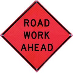 VizCon - "Men Working," 36" Wide x 36" High Vinyl Construction Roadway Sign - Americas Industrial Supply