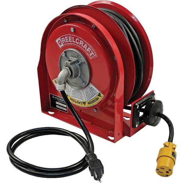 Reelcraft - Cord & Cable Reels End Type: Single Outlet Cable Length (Feet): 30 - Americas Industrial Supply