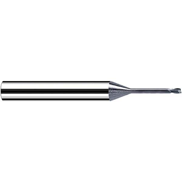 Fraisa - 2mm Diam 2 Flute Solid Carbide 0.5mm Corner Radius End Mill - Americas Industrial Supply