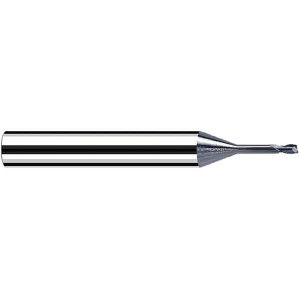 Fraisa - 0.5mm Diam 2 Flute Solid Carbide 0.1mm Corner Radius End Mill - Americas Industrial Supply