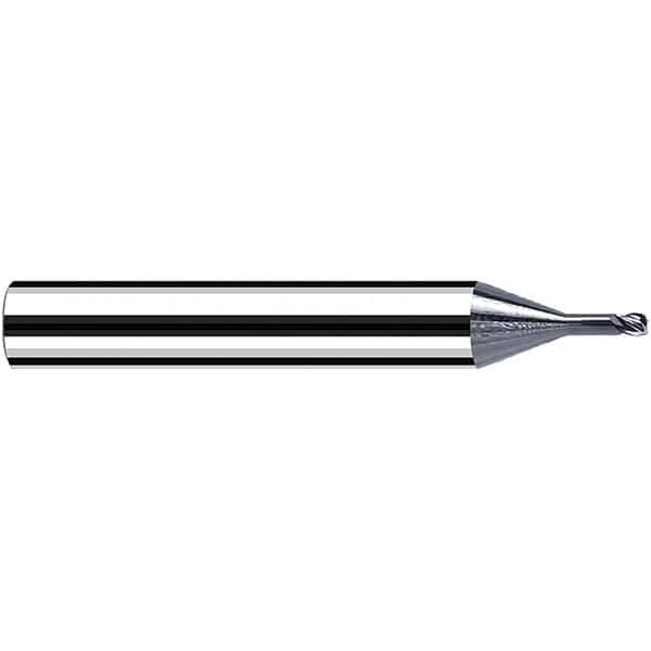 Fraisa - 2.5mm Diam 4 Flute Solid Carbide 0.5mm Corner Radius End Mill - Americas Industrial Supply