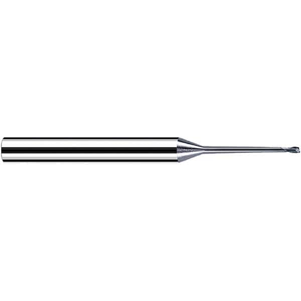 Fraisa - 0.6mm Diam 2 Flute Solid Carbide 0.1mm Corner Radius End Mill - Americas Industrial Supply