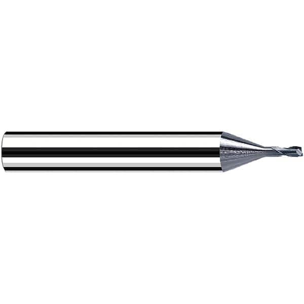 Fraisa - 0.8mm Diam 2 Flute Solid Carbide 0.1mm Corner Radius End Mill - Americas Industrial Supply