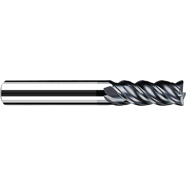 Fraisa - 1/2" Diam 4 Flute Solid Carbide 0.12" Corner Radius End Mill - Americas Industrial Supply