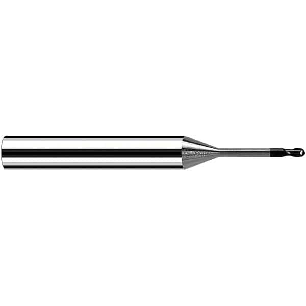 Fraisa - 6mm Diam, 6mm LOC, 2 Flute Solid Carbide Ball End Mill - Americas Industrial Supply