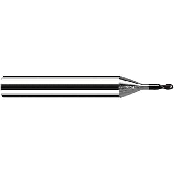 Fraisa - 0.1mm Diam, 6mm LOC, 2 Flute Solid Carbide Ball End Mill - Americas Industrial Supply