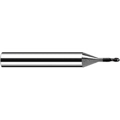 Fraisa - 0.15mm Diam, 6mm LOC, 2 Flute Solid Carbide Ball End Mill - Americas Industrial Supply