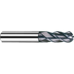 Fraisa - 5/16" Diam, 3/4" LOC, 4 Flute Solid Carbide Ball End Mill - Americas Industrial Supply