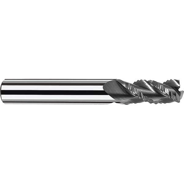 Fraisa - 1/2" Diam, 1-1/4" LOC, 3 Flute Solid Carbide Roughing Square End Mill - Americas Industrial Supply