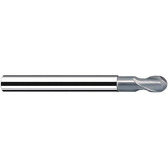 Fraisa - 10mm Diam, 11mm LOC, 2 Flute Solid Carbide Ball End Mill - Americas Industrial Supply