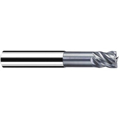 Square End Mill: 11mm LOC, 72mm OAL, 4 Flutes, Solid Carbide Single End, Polychrom Finish, Spiral Flute, 40 ™ Variable Helix, Centercutting, RH Cut, RH Flute, Series NB-V