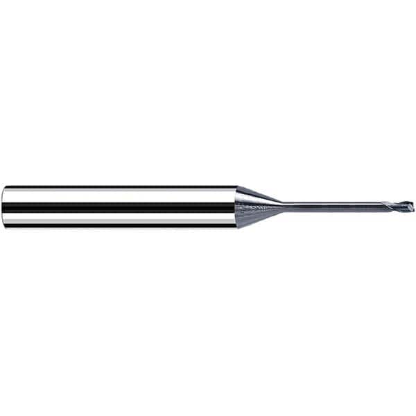 Fraisa - 0.6mm, 6mm LOC, 57mm OAL, 2 Flute Solid Carbide Square End Mill - Americas Industrial Supply