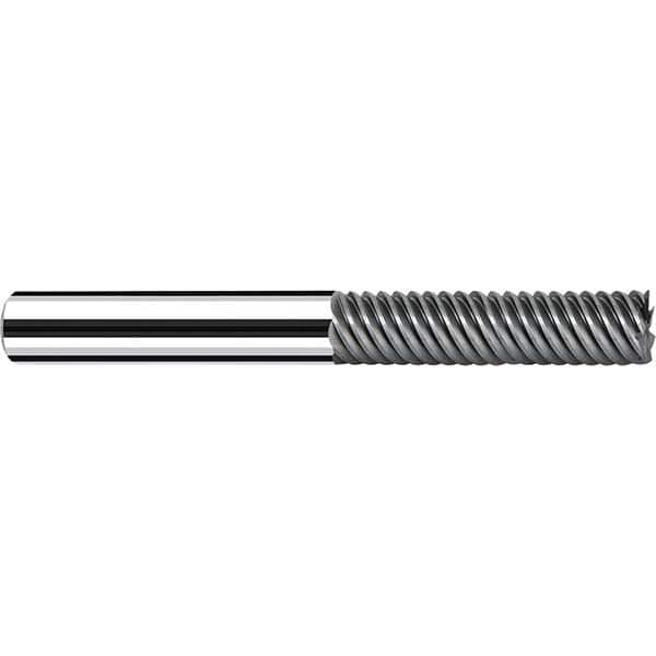 Fraisa - 1/2, 2" LOC, 1/2" Shank Diam, 4" OAL, 7 Flute Solid Carbide Square End Mill - Americas Industrial Supply