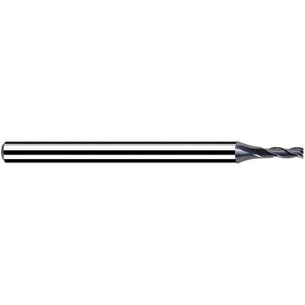 Square End Mill: 2.4mm LOC, 40mm OAL, 3 Flutes, Solid Carbide Single End, Micro Finish, Spiral Flute, 30 ° Helix, Centercutting, RH Cut, RH Flute, Series Micro C3