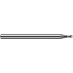 Fraisa - 1mm Diam 2 Flute Solid Carbide 0.2mm Corner Radius End Mill - Americas Industrial Supply