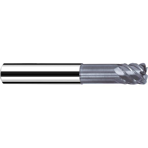 Fraisa - 1/8" Diam 4 Flute Solid Carbide 0.01" Corner Radius End Mill - Exact Industrial Supply