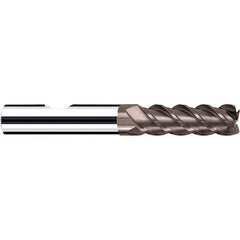 Fraisa - 1/2, 2" LOC, 1/2" Shank Diam, 4" OAL, 4 Flute Solid Carbide Square End Mill - Americas Industrial Supply