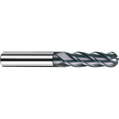 Fraisa - 5/16" Diam, 1-1/4" LOC, 4 Flute Solid Carbide Ball End Mill - Americas Industrial Supply
