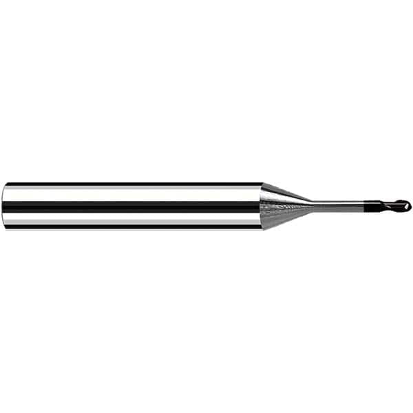 Fraisa - 6mm Diam, 6mm LOC, 2 Flute Solid Carbide Ball End Mill - Americas Industrial Supply