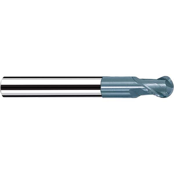 Fraisa - 3/8" Diam, 3/8" LOC, 2 Flute Solid Carbide Ball End Mill - Americas Industrial Supply