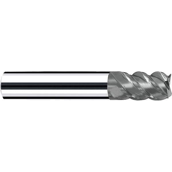 Fraisa - 1/2, 5/8" LOC, 1/2" Shank Diam, 2-1/2" OAL, 4 Flute Solid Carbide Square End Mill - Americas Industrial Supply