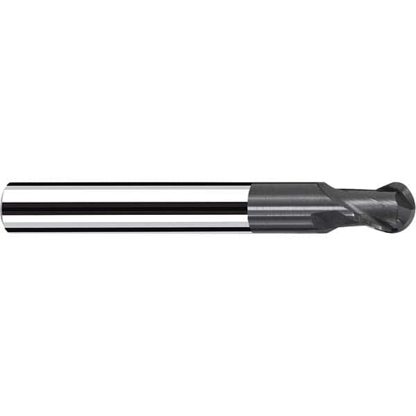 Fraisa - 3/8" Diam, 3/8" LOC, 2 Flute Solid Carbide Ball End Mill - Americas Industrial Supply