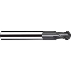 Fraisa - 3/8" Diam, 3/8" LOC, 2 Flute Solid Carbide Ball End Mill - Americas Industrial Supply