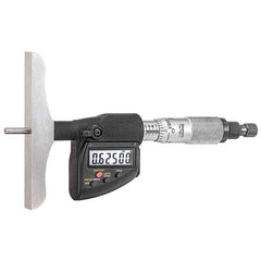 Starrett - Electronic Depth Micrometers Minimum Measurement (mm): 0.00 Minimum Measurement (Decimal Inch): 0.00 - Americas Industrial Supply