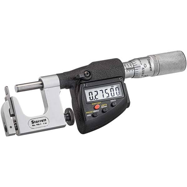 Starrett - Multi-Anvil Micrometers Operation Type: Electronic Anvil Type: Post - Americas Industrial Supply