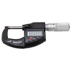 Starrett - Electronic Outside Micrometer Sets Minimum Measurement (Inch): 0 Minimum Measurement (mm): 0 - Americas Industrial Supply