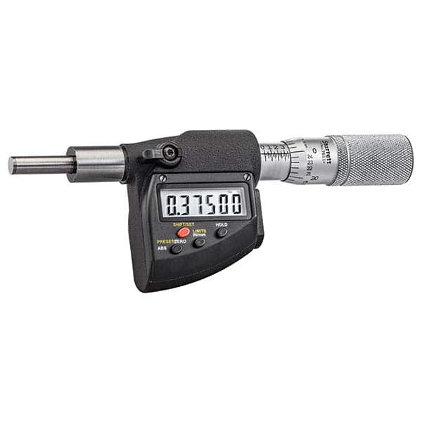 Starrett - Electronic Micrometer Heads Minimum Measurement (Inch): 1 Minimum Measurement (mm): 25 - Americas Industrial Supply